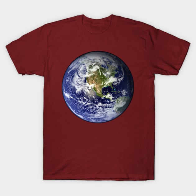 EARTH - USA/CANADA/CENTRAL AMERICA WESTERN HEMISPHERE T-Shirt by colormecolorado